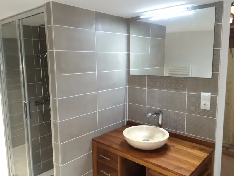 Salle de bain rénovée par ARPE, Angers
