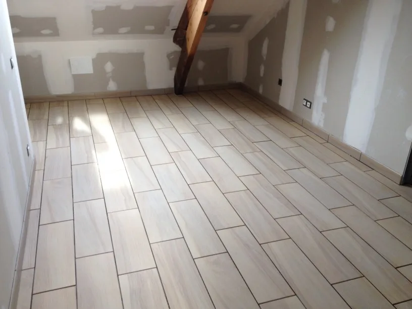 Sol rénové lors d'un chantier ARPE en Maine-et-Loire